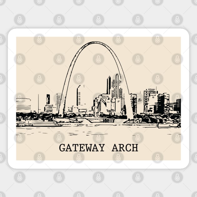 Gateway Arch Sticker by Lakeric